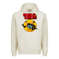 Oatmeal Heather heckle and jeckle Premium Hoodie - linhVisuals