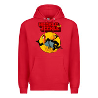Red heckle and jeckle Premium Hoodie - linhVisuals