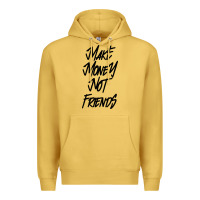 Antique Gold make money not friends Premium Hoodie - linhVisuals