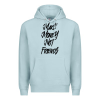 Blue Mist make money not friends Premium Hoodie - linhVisuals