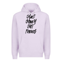 Lilac make money not friends Premium Hoodie - linhVisuals