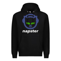 Black napster Premium Hoodie - linhVisuals