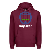 Burgundy napster Premium Hoodie - linhVisuals