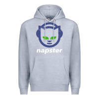 Heather Grey napster Premium Hoodie - linhVisuals