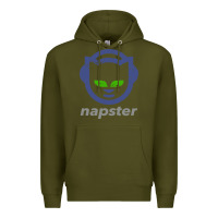 Army Green napster Premium Hoodie - linhVisuals