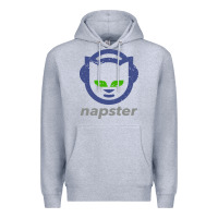 Heather Grey napster Premium Hoodie - linhVisuals
