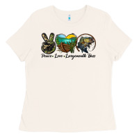 Bone peace love largemouth bass Ladies Tee - LillyAllenDesigns