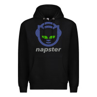 Black napster Premium Hoodie - linhVisuals