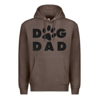 Coffee dog dad classic design paw gift t shirt Premium Hoodie - linhVisuals