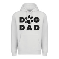 Dove Grey dog dad classic design paw gift t shirt Premium Hoodie - linhVisuals