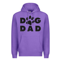 Purple dog dad classic design paw gift t shirt Premium Hoodie - linhVisuals
