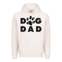 Pale Pink dog dad classic design paw gift t shirt Premium Hoodie - linhVisuals