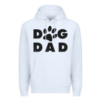 White dog dad classic design paw gift t shirt Premium Hoodie - linhVisuals