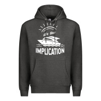 Charcoal Heather the implication its always sunny in philadelphia Premium Hoodie - linhVisuals