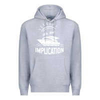 Heather Grey the implication its always sunny in philadelphia Premium Hoodie - linhVisuals
