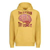 Antique Gold Brain Premium Hoodie - linhVisuals