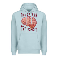 Blue Mist Brain Premium Hoodie - linhVisuals