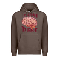 Coffee Brain Premium Hoodie - linhVisuals