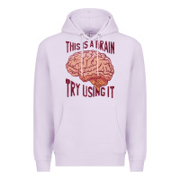 Lilac Brain Premium Hoodie - linhVisuals