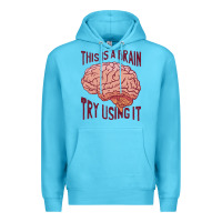 Ocean Blue Brain Premium Hoodie - linhVisuals
