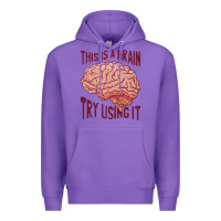 Purple Brain Premium Hoodie - linhVisuals