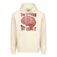 Sandshell Brain Premium Hoodie - linhVisuals