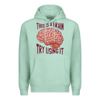 Seafoam Brain Premium Hoodie - linhVisuals