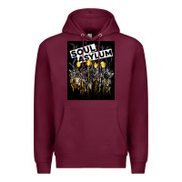 Burgundy soul asylum Premium Hoodie - linhVisuals