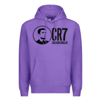 Purple cristian #ronaldo Premium Hoodie - linhVisuals