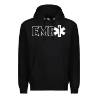 Black emr ambulance ems emt emergency medical responder t shirt Premium Hoodie - linhVisuals