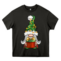 Asphalt Christmas Gnome With Gift Heavy Core Tee - BundleAndBundleShop