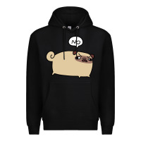 Black no pug Premium Hoodie - linhVisuals