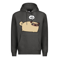 Charcoal Heather no pug Premium Hoodie - linhVisuals