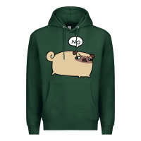 Sports Green no pug Premium Hoodie - linhVisuals