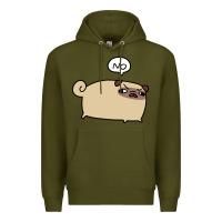 Army Green no pug Premium Hoodie - linhVisuals