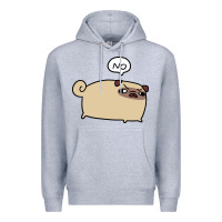 Heather Grey no pug Premium Hoodie - linhVisuals