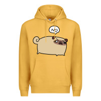 Mustard no pug Premium Hoodie - linhVisuals