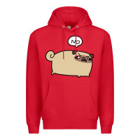 Red no pug Premium Hoodie - linhVisuals