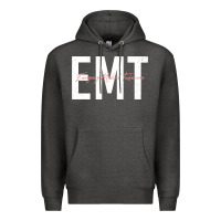 Charcoal Heather emt emergency medical technician ems first responder medic sweatshirt Premium Hoodie - linhVisuals
