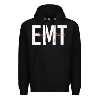 Black emt emergency medical technician ems first responder medic sweatshirt Premium Hoodie - linhVisuals