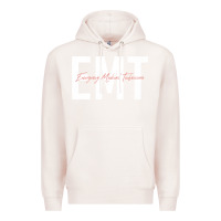 Pale Pink emt emergency medical technician ems first responder medic sweatshirt Premium Hoodie - linhVisuals