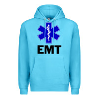 Ocean Blue emt ems paramedic star of life caduceus t shirt Premium Hoodie - linhVisuals