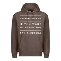 Coffee emt hoodie funny trauma queen attention bleeding fun gift Premium Hoodie - linhVisuals