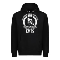 Black emt shirts for women  emt pullover hoodie Premium Hoodie - linhVisuals