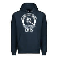 Navy emt shirts for women  emt pullover hoodie Premium Hoodie - linhVisuals