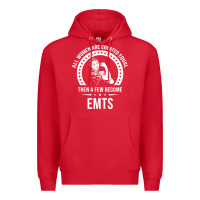 Red emt shirts for women  emt pullover hoodie Premium Hoodie - linhVisuals