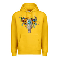 Lemon boho bull skull Premium Hoodie - BarkalooDesign