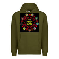 Army Green king gizzard & the lizard wizard Premium Hoodie - linhVisuals