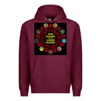 Burgundy king gizzard & the lizard wizard Premium Hoodie - linhVisuals