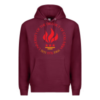 Burgundy university of the district of columbia Premium Hoodie - linhVisuals